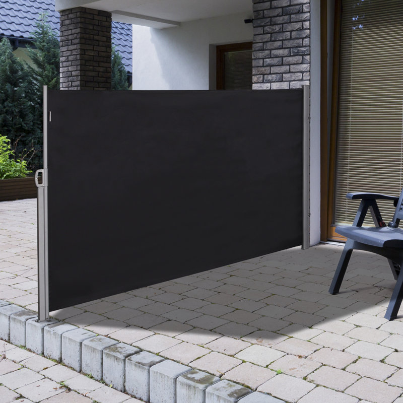 Outsunny Retractable Folding Side Awning Patio Outdoor Privacy Screen